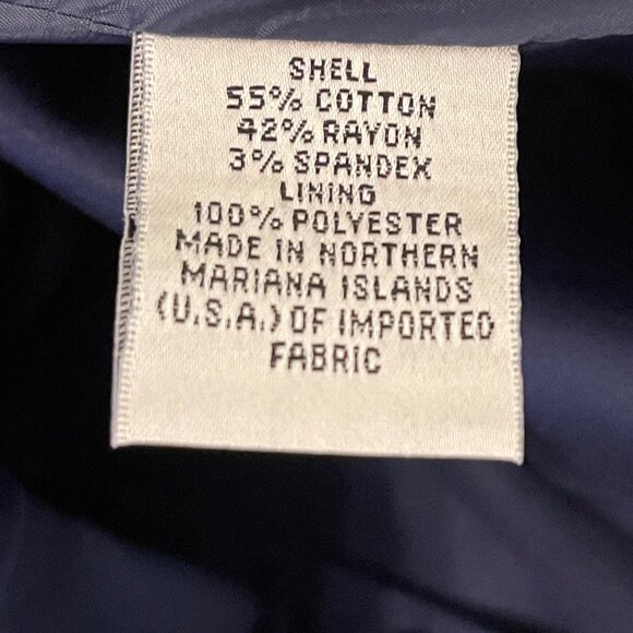NWOT Talbots Women's Navy Blue Stretch Blazer Size 4 - Picture 4 of 6
